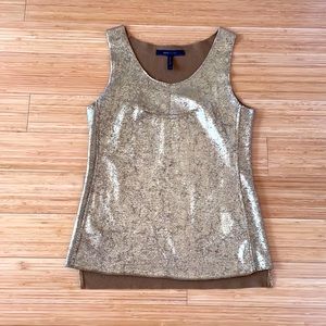 BcBgMac Azria gold color top.